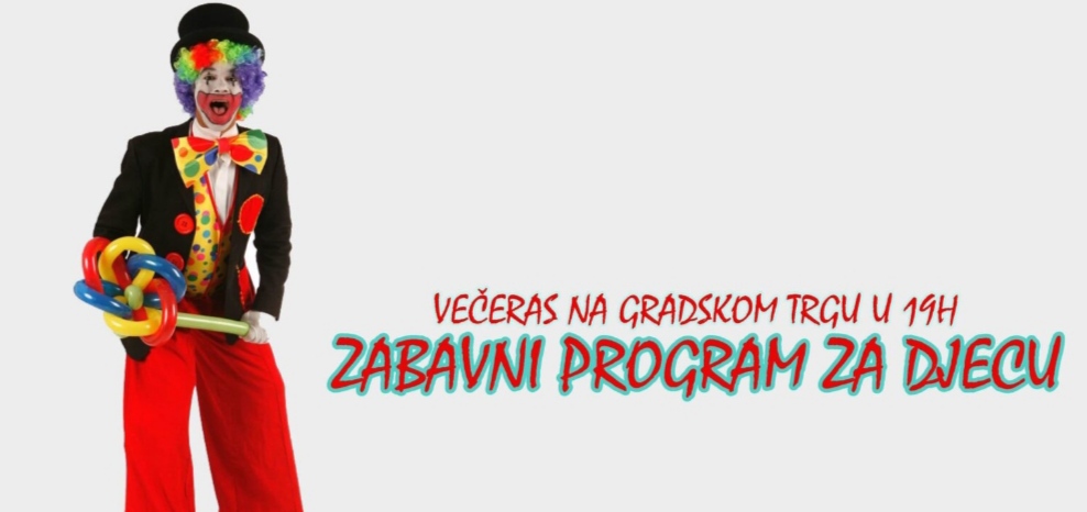 Gradski trg u Rožajama: Zabavni program za najmlađe