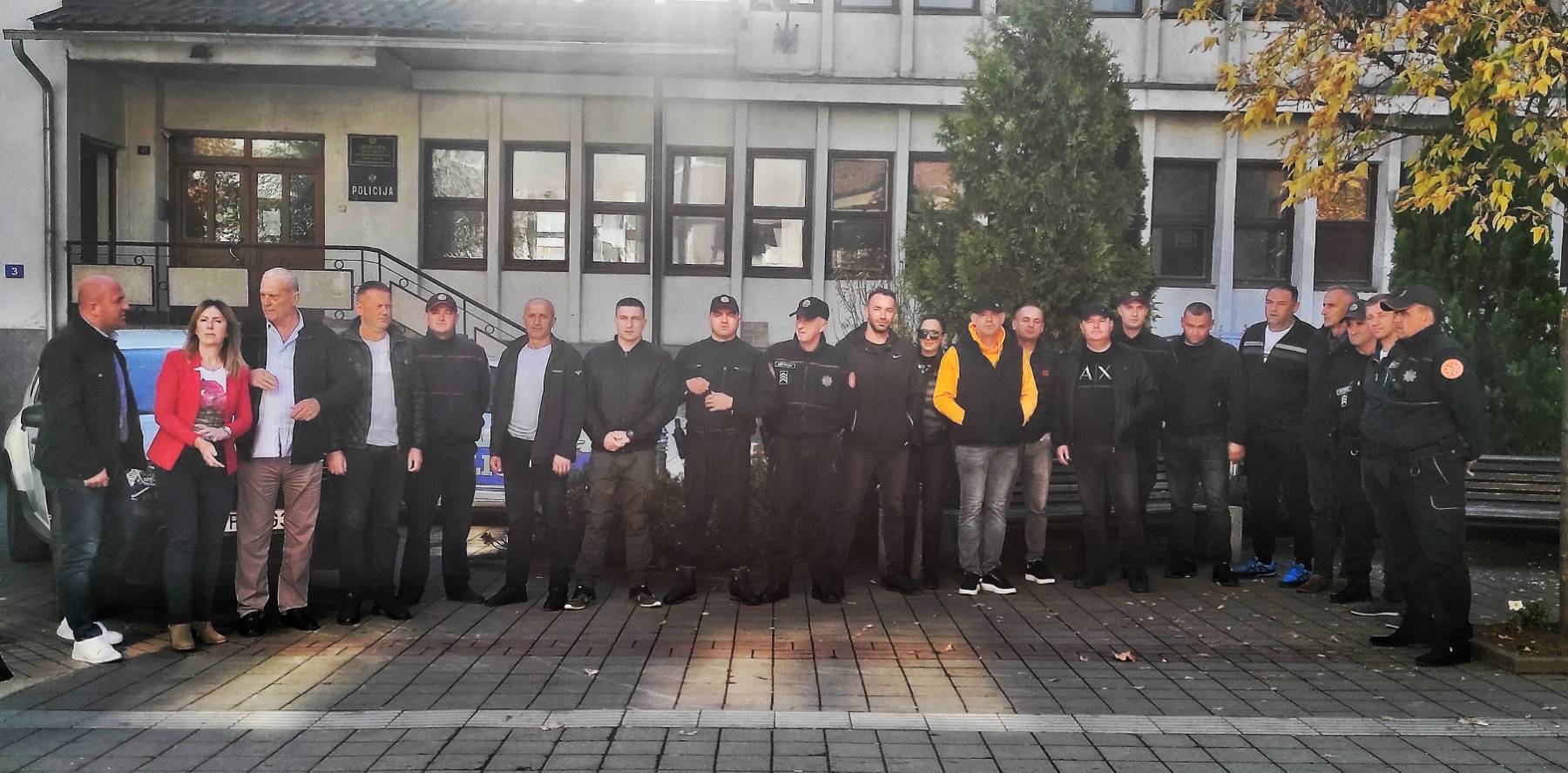 Protest u Rožajama – Podrška kolegama ispred zgrade MUP-a