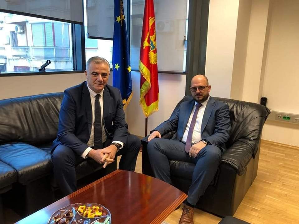 Ministar Adrović održao sastanak sa v.d. direktora ZZZCG, Gzimom Hajdinagom 