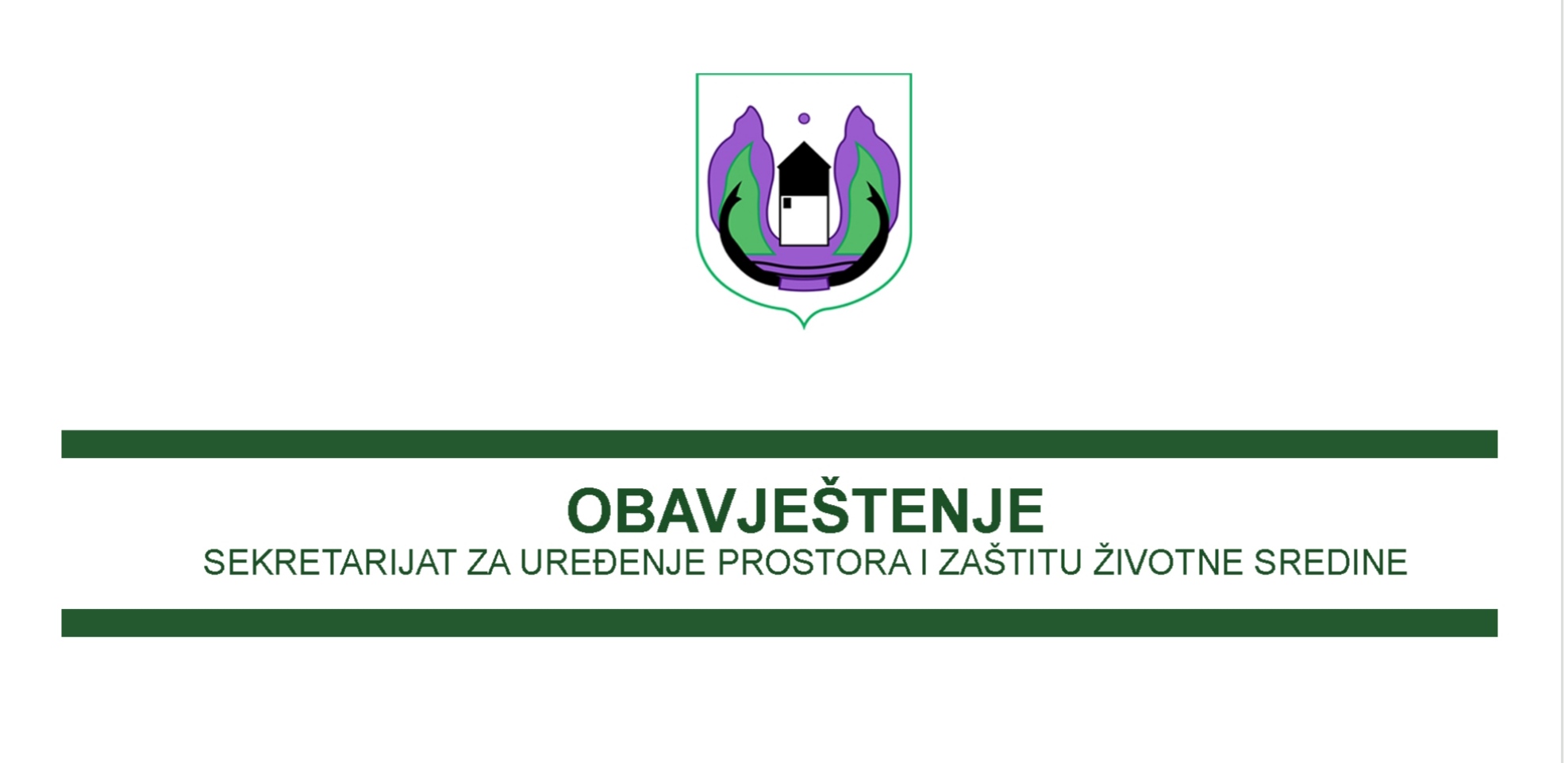 Podnijet zahtjev za odlučivanje o potrebi izrade elaborata procjene uticaja na životnu sredinu, za poslovno-turistički objekat