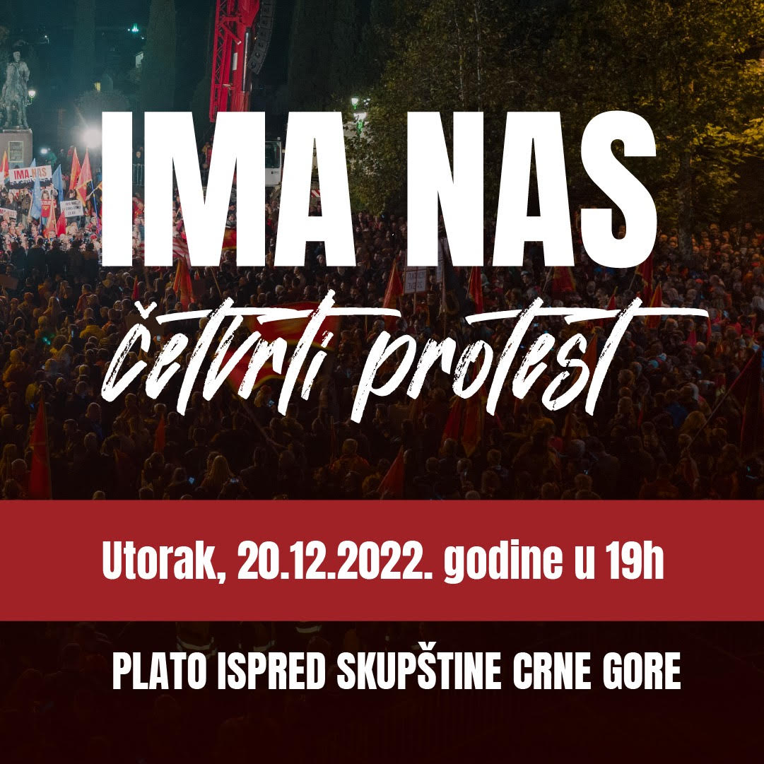 IMA NAS: Masovno, mirno i odlučno ispred Skupštine u 19 časova