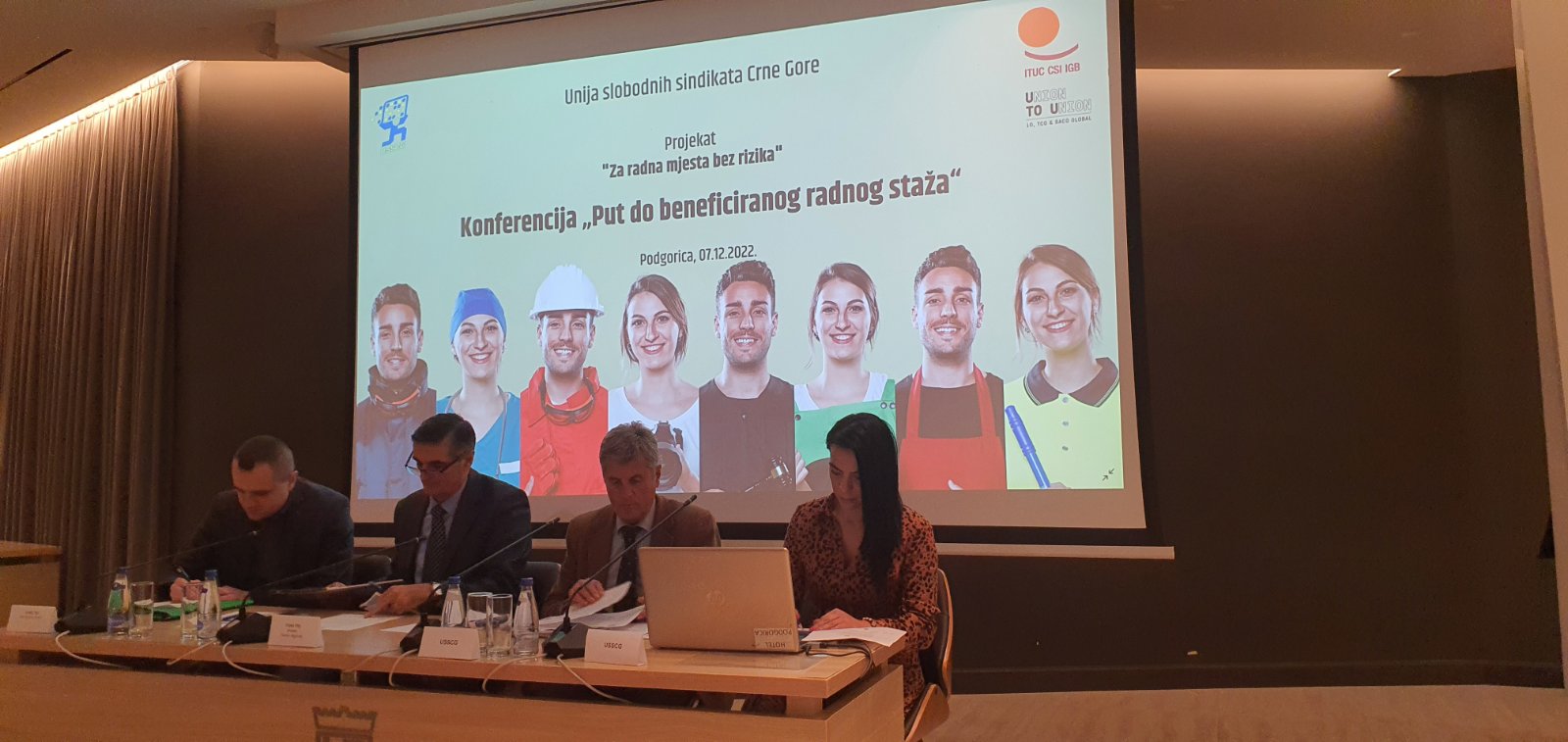 Unija slobodnih sindikata Crne Gore sprovodi projekat  “Put do beneficiranog radnog staža”