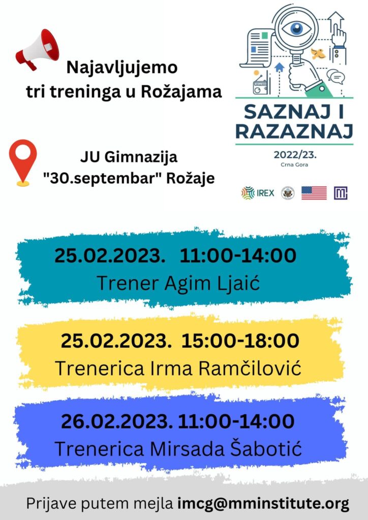 Poziv Rozaje Radio televizija Rožaje