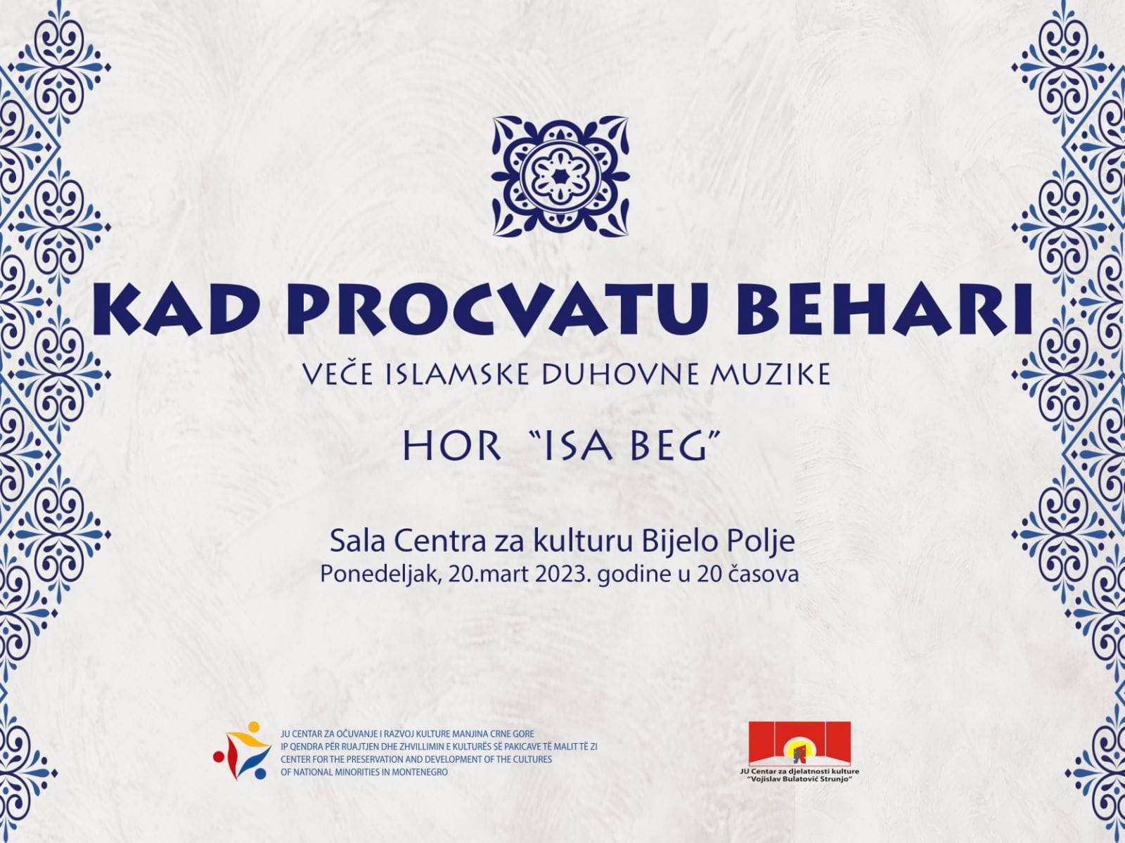 20.marta veče islamske duhovne muzike u Bijelom Polju