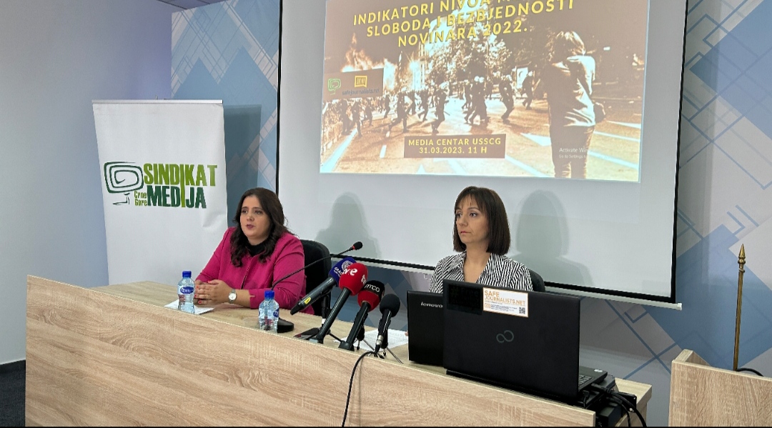 Saopštenje SMCG povodom predstavljanja izvještaja “Indikatori nivoa medijskih sloboda i bezbjednosti novinara 2022”