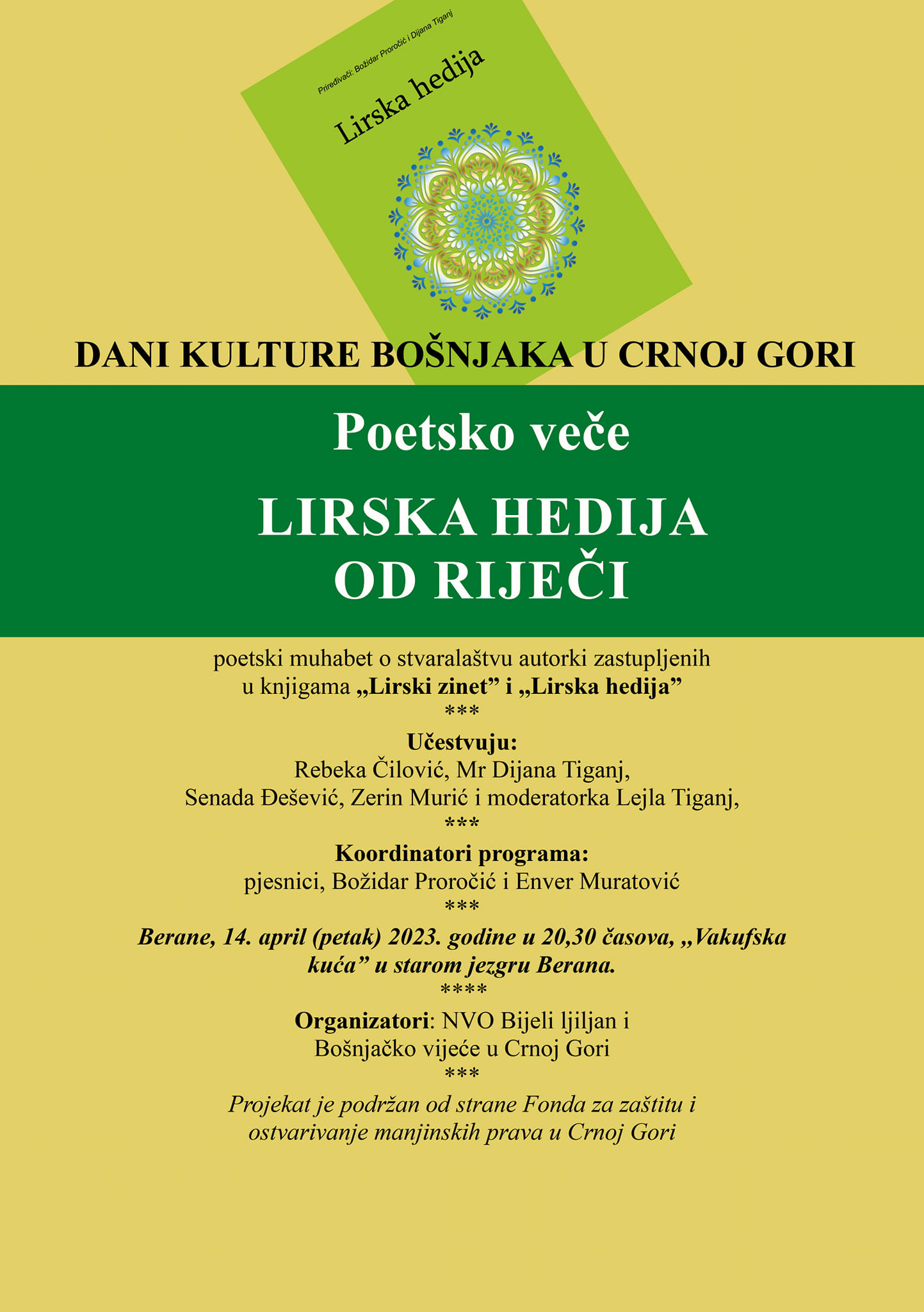 Promocija knjige ,,Lirska hedija”