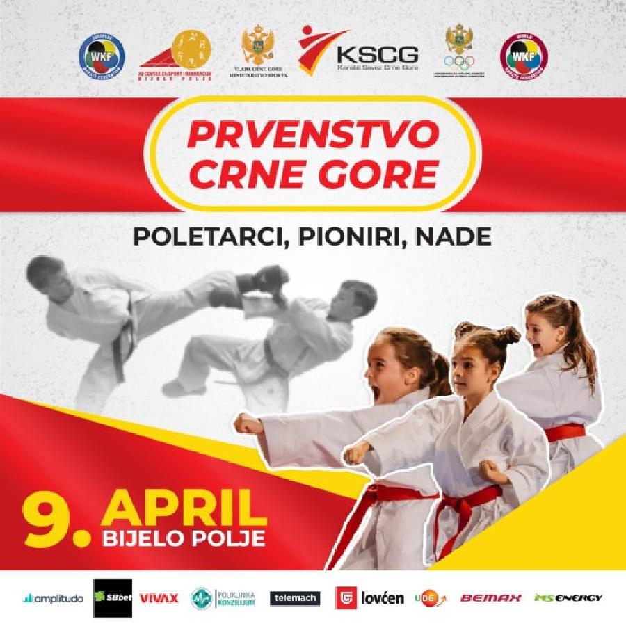 Sjutra Prvenstvo Crne Gore za poletarce, pionire i nade