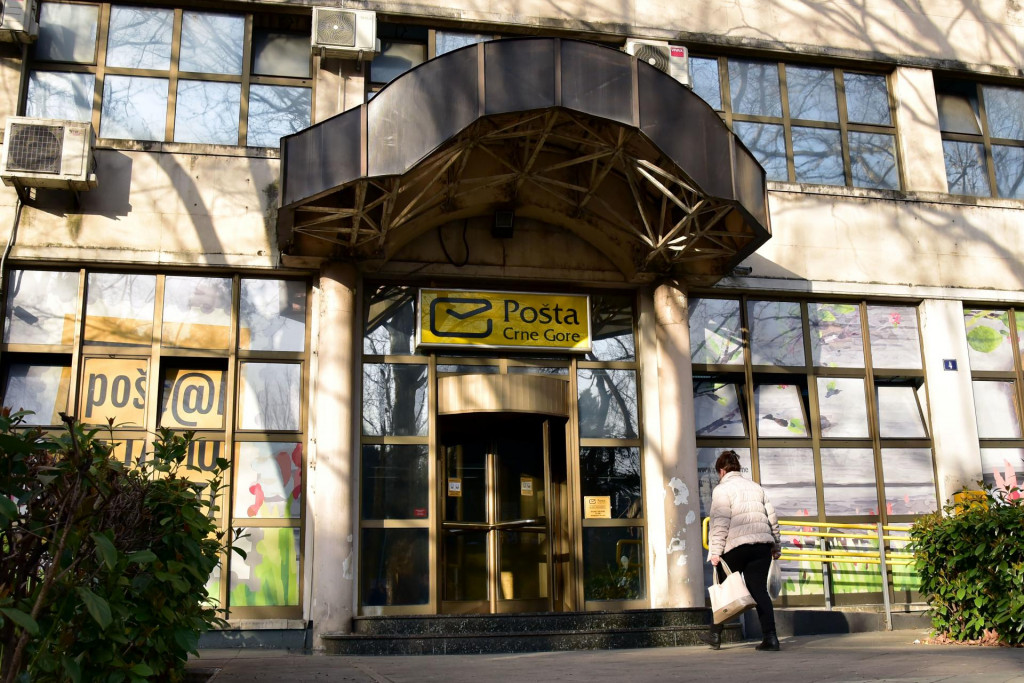Pošta Crne Gore: Isplata socijalnih primanja u utorak