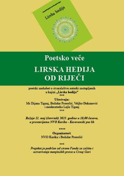 Promocija “Lirske hedije” u Rožajama