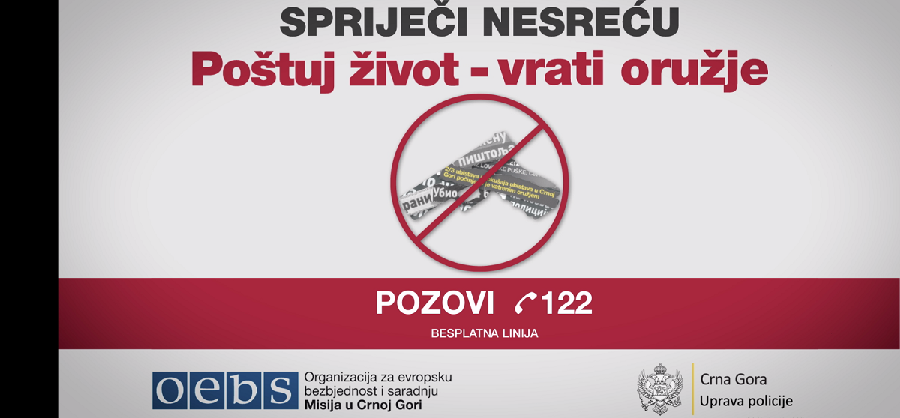 Policija pozvala građane da im predaju oružje