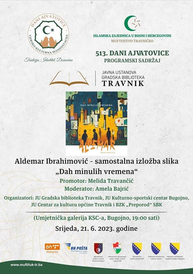 Izložba slika Aldemara Ibrahimovića u programu 513. Dani Ajvatovice