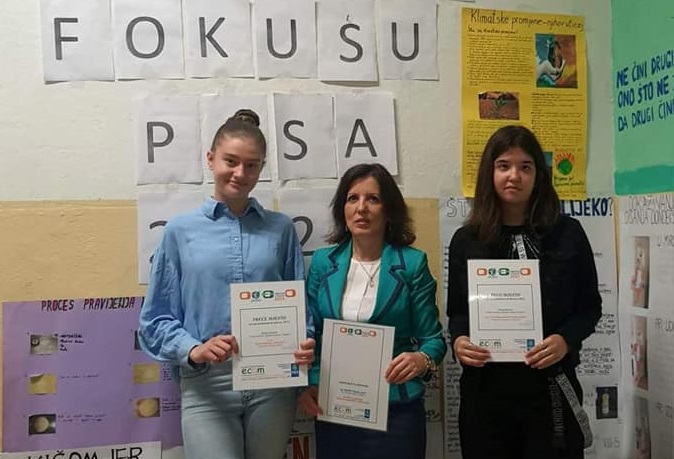 Rožajke Marija Đurović i Darija Nurković nagrađene na konkuru “Mladi ekoreporteri”