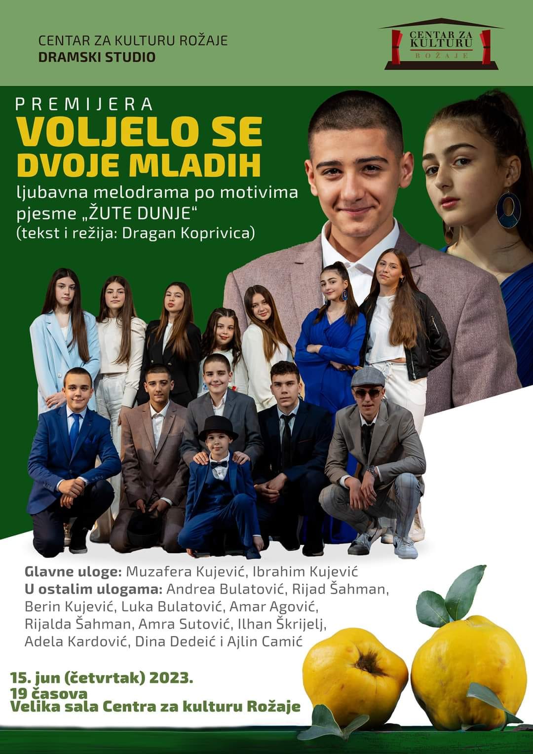 Premijera Dramskog studija Centra za kulturu – Rožaje, četvrtak u 19 časova
