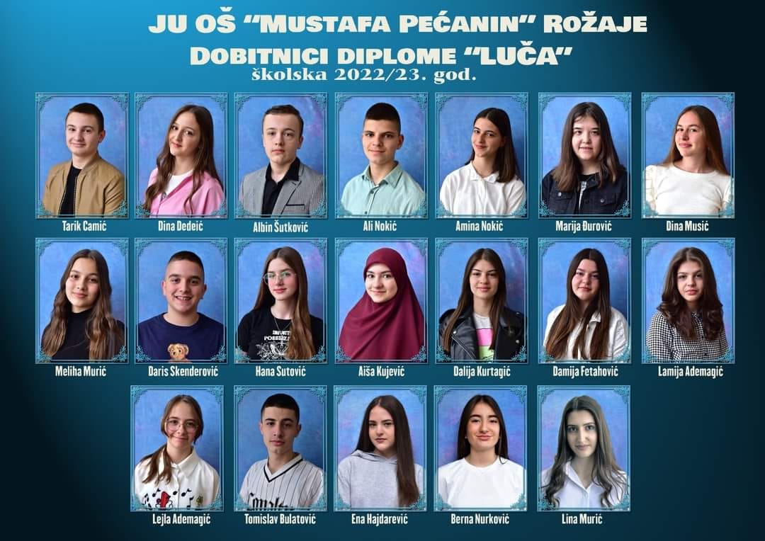 Dodjela diploma Luča u OŠ “Mustafa Pećanin” – 2023.