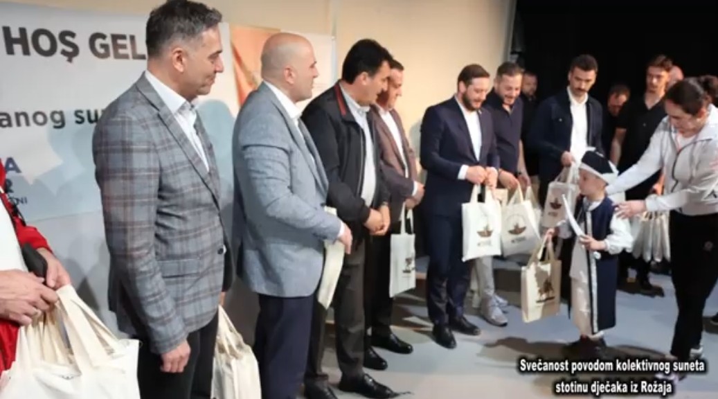 Svečanost povodom kolektivnog suneta 100 mališana iz Rožaja
