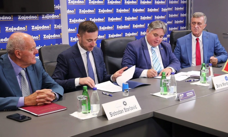 Bogdanović potpisao Memorandum o razumijevanju sa predstavnicima zanatskih udruženja, data podrška koaliciji “Zajedno!”
