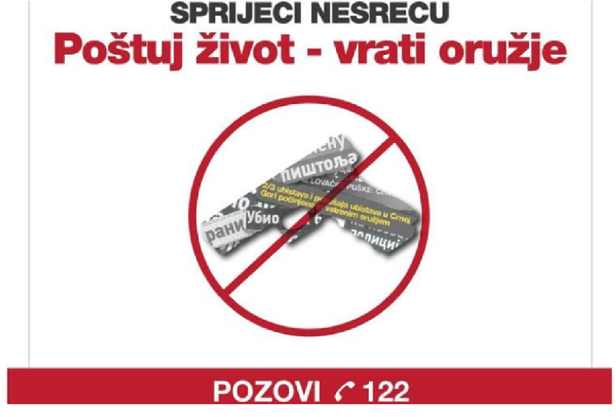 Za mjesec građani vratili 485 pušaka i pištolja i 17.162 metka