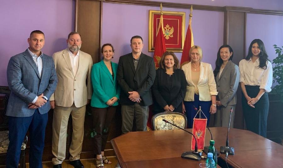 Vukčević sa delegacijom SAD-A: Podrška i pomoć SAD-a za jačanje bezbjednosti zgrada sudova