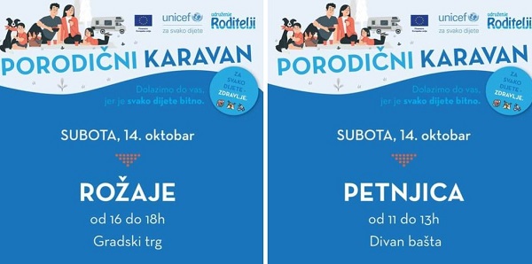Porodični karavan u subotu stiže u Petnjicu i Rožaje