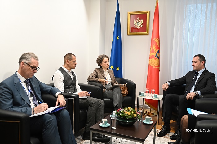 Potpredsjednika Šćekić sa šeficom Misije OEBS-a u CG Dominik Vag