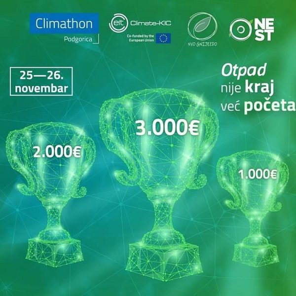 Poziv i za eko aktiviste iz Rožaja da prijave tim za učešće na IV Climathonu Podgorica 2023: Otpad nije kraj već početak