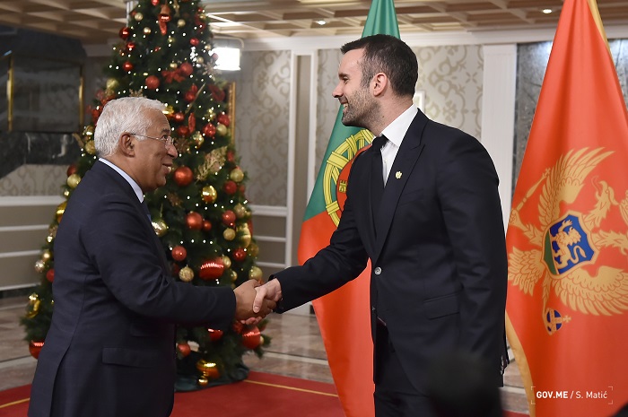 Premijer Spajić ugostio predsjednika Vlade Portugala: Pred Crnom Gorom jasna evropska perspektiva