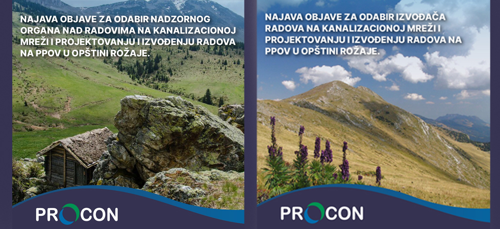 Odabir izvođača radova i nadzornog organa na projektima komunalne infrastrukture u opštini Rožaje