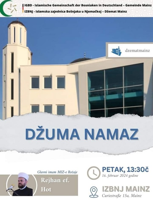 Glavni imam Medžlisa islamske zajednice Rožaje u posjeti džematu u Majncu