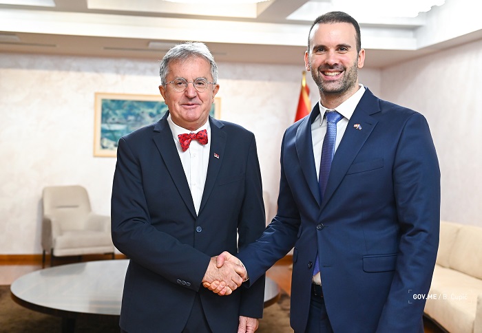 Spajić primio novoimenovanog ambasadora Srbije u Crnoj Gori Nebojšu Rodića