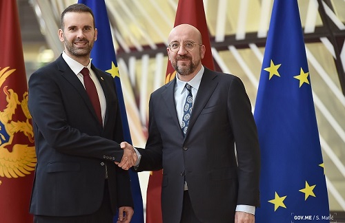 Spajić sa Mišelom: Puna podrška brzom progresu Crne Gore