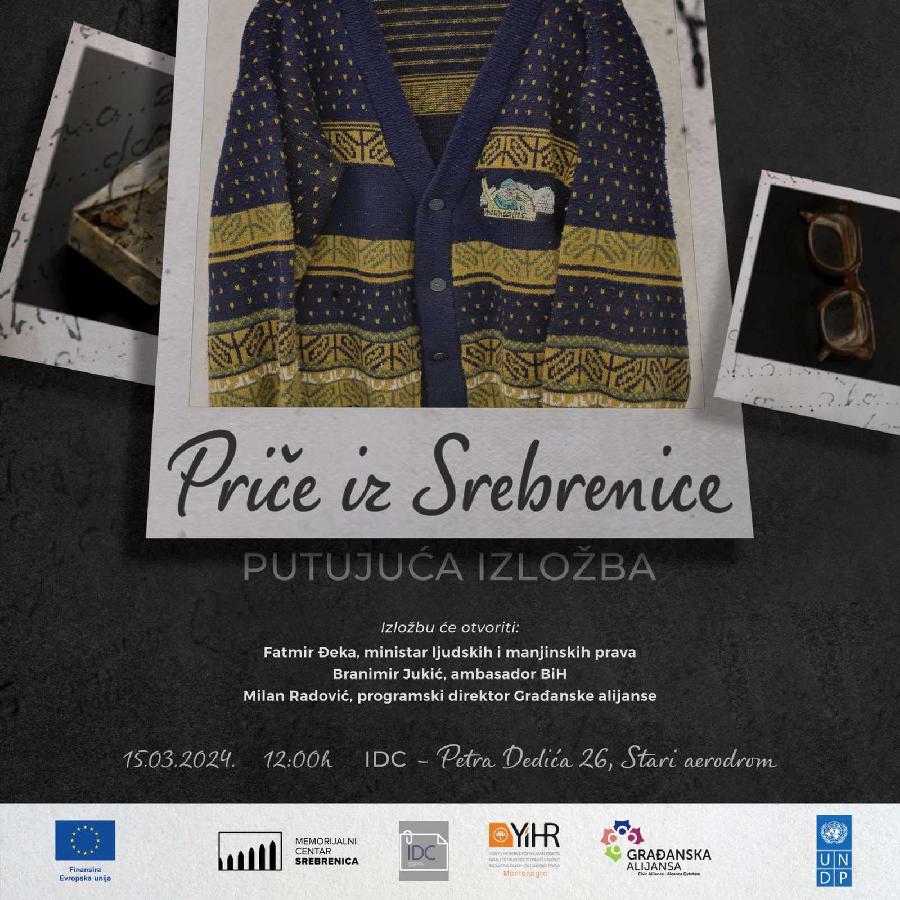 Otvorena putujuća izložba “Priče iz Srebrenice” u Podgorici