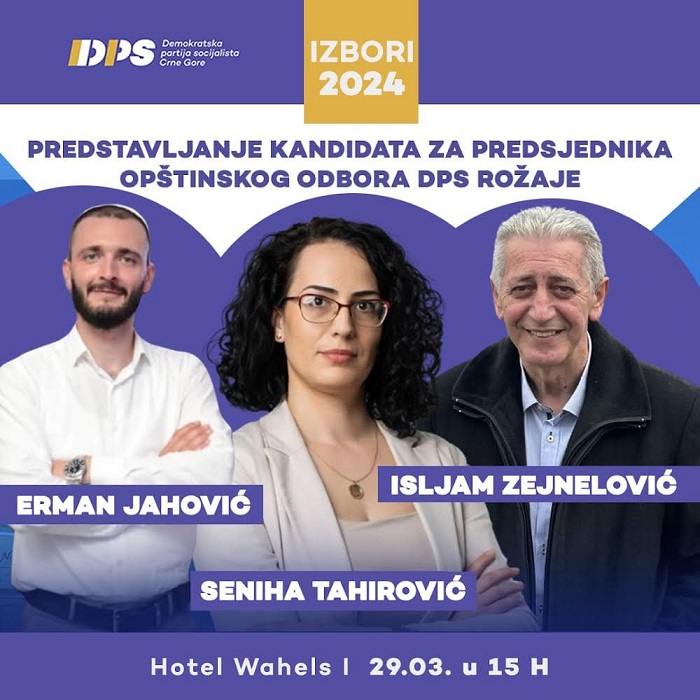 Rožajski DPS bira novog predsjednika/cu Opštinskog odbora