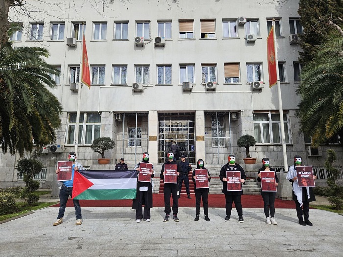 Performans ispred Skupštine: “Poslanici da podrže Rezoluciju o osudi zločina Izraela u Palestini”