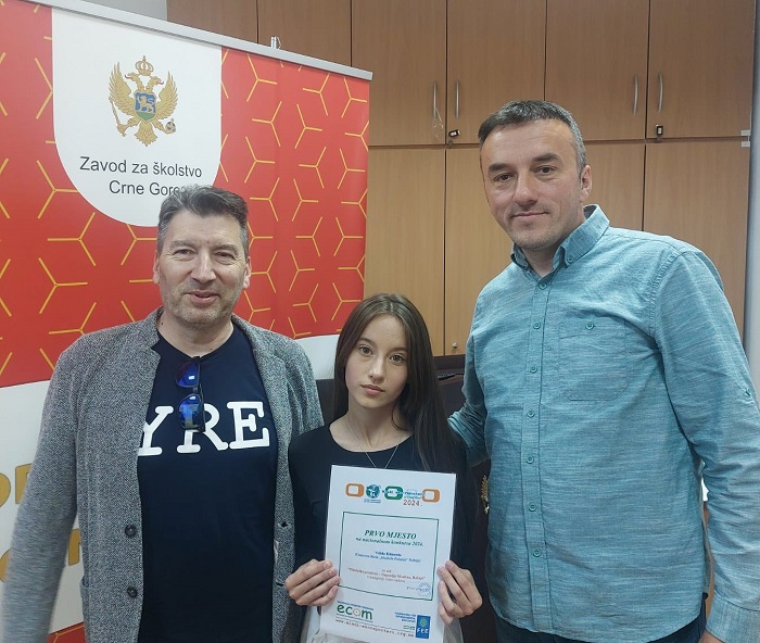 Rožajka Velida Klimenta osvojila prvo mjesto na državnom takmičenju ”Mladi ekoreporteri”