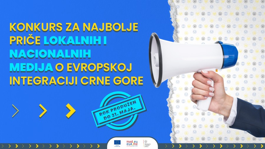 Produžen konkurs za najbolje novinarske priče o evropskoj integraciji Crne Gore