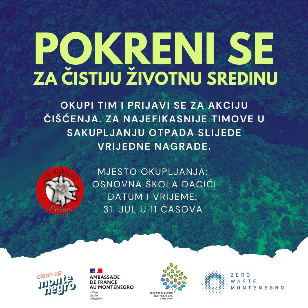 NVO „RUNOLIST“ organizuje akciju čišćenja: Prijavi se i osvoji nagrade