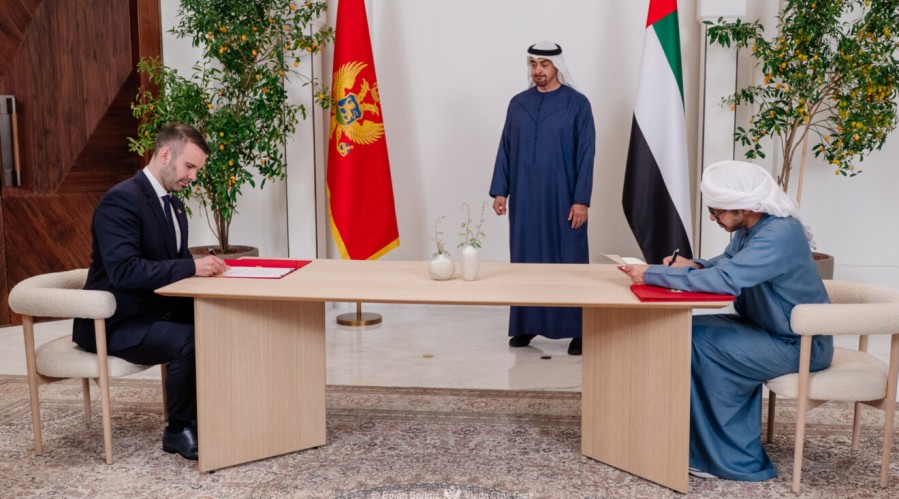 Potpisan sporazum sa UAE: Osnova za velike projekte na jugu i sjeveru Crne Gore