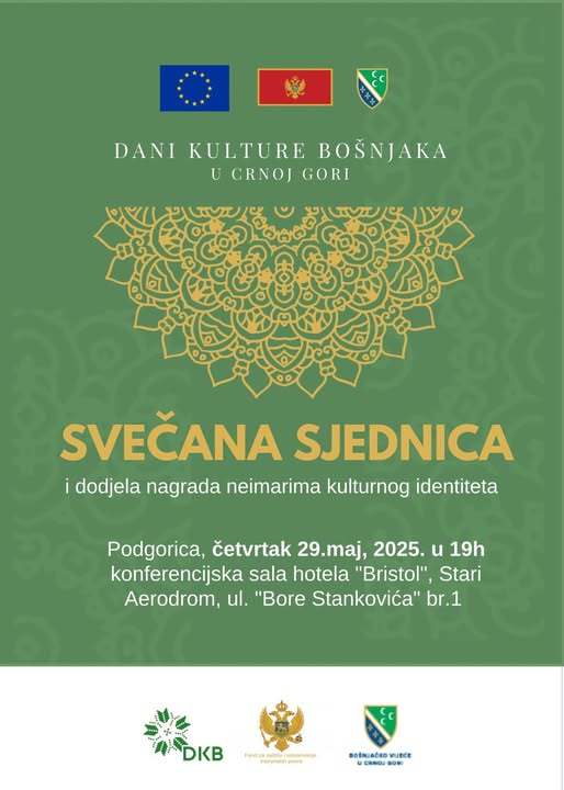 Najava svečane sjednice Bošnjaka