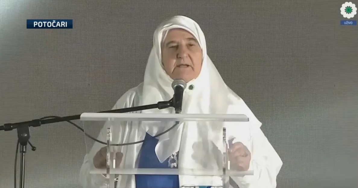 Munira Subašić u Potočarima: “Našu djecu su ubijali jer su imala drugo ime, Evropa i dalje priča priče”