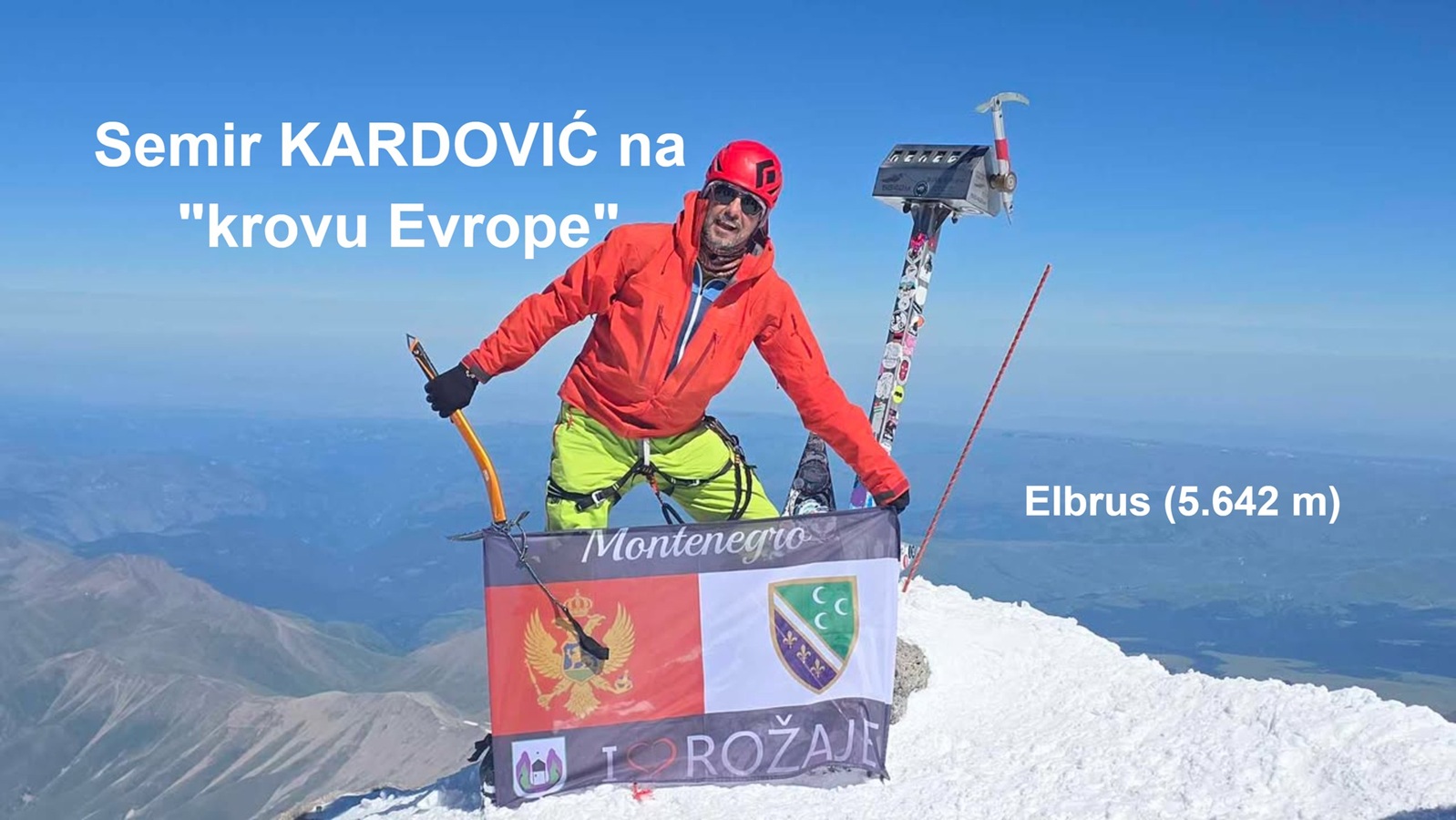 Rožajski planinar Semir Kardović – osvojio Elbrus (5.642 m), najviši vrh Evrope!