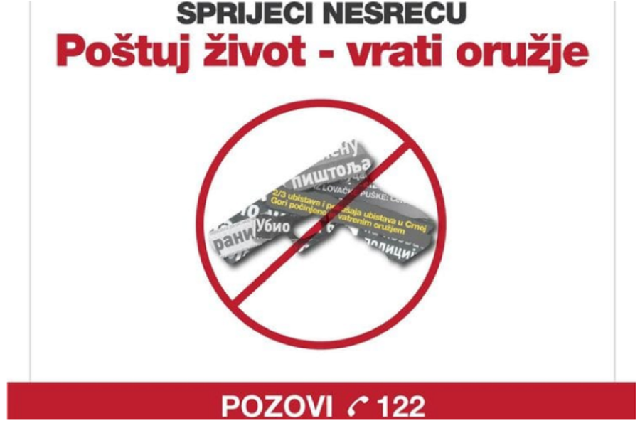 UP poziva građane da predaju oružje