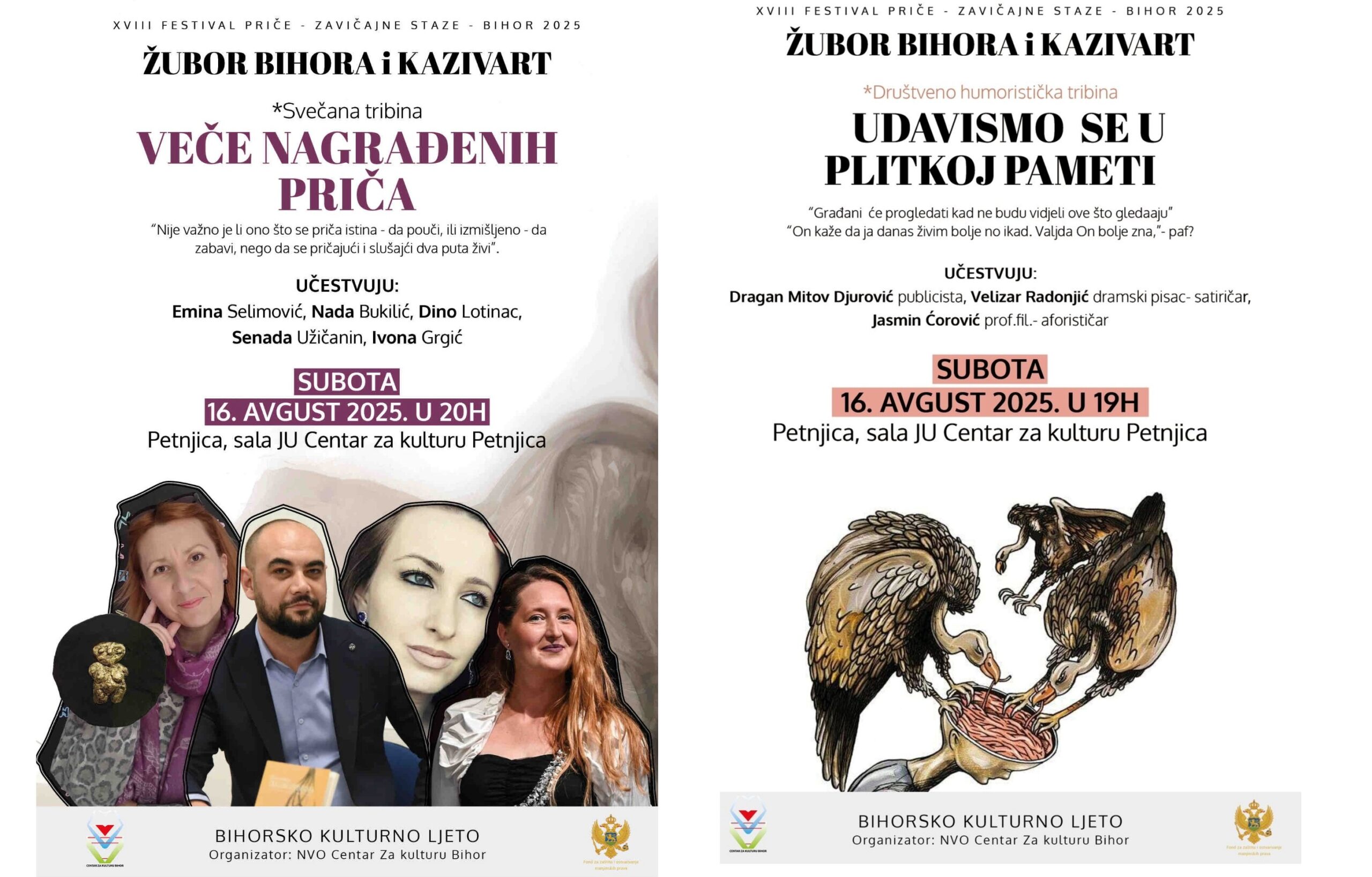 Dvije tribine u Petnjici: Od društvenog humora do nagrađenih priča