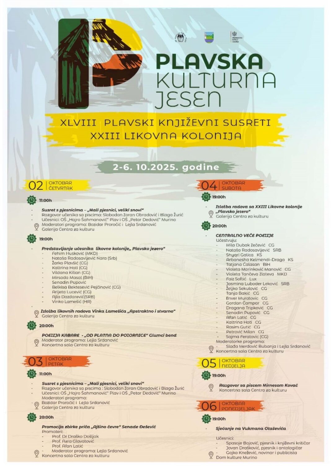 Na izvoru riječi i boja o misiji XLVIII Plavskih književnih susreta