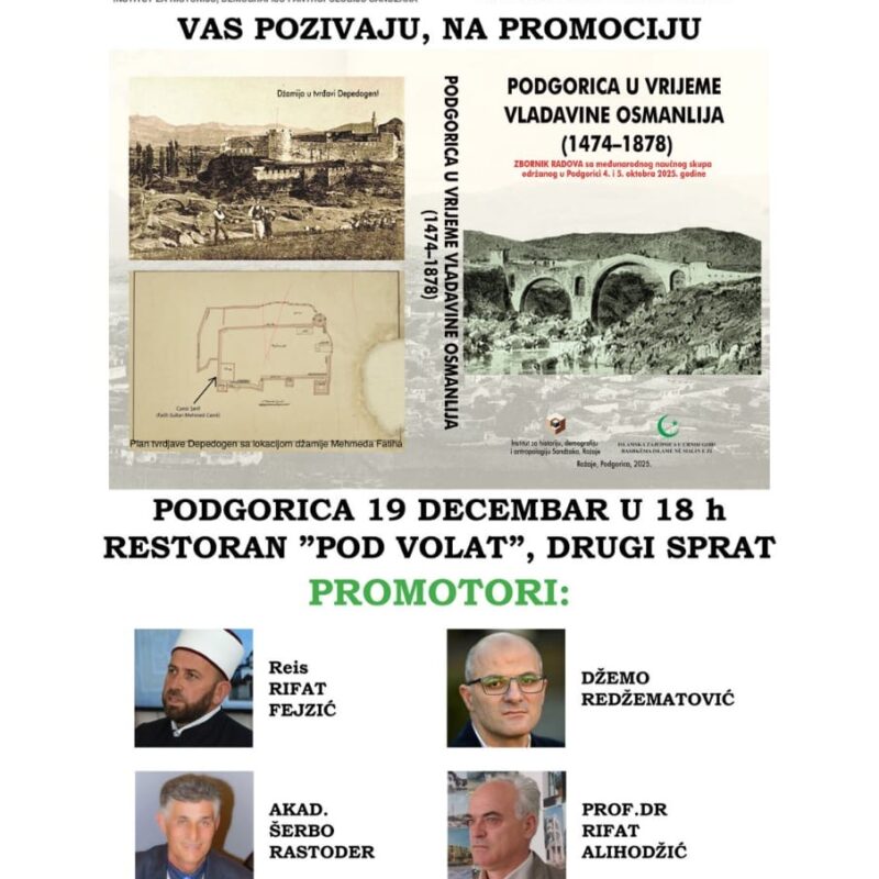 Promocija zbornika “Podgorica u vrijeme vladavine Osmanlija (1474–1878)” 14 5fc049e2 57b9 46f4 bf38 3c4f70847a47 Radio televizija Rožaje