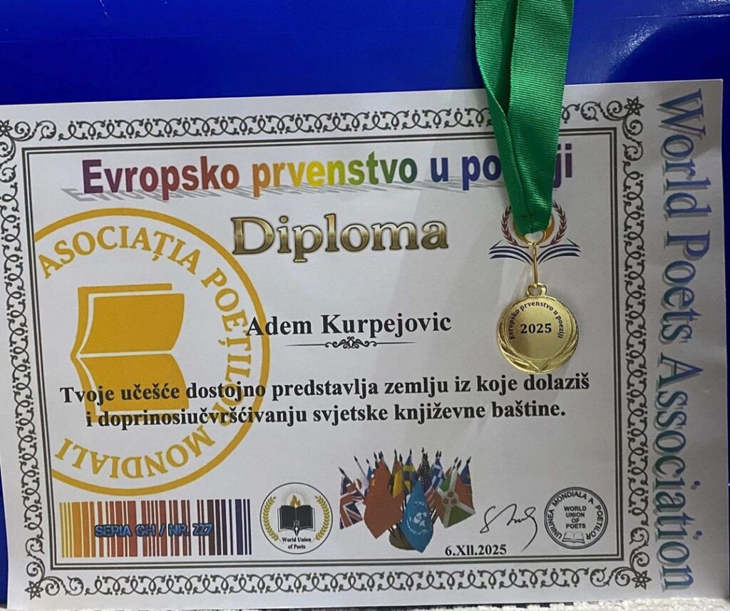 Adem Kurpejović osvojio zlatnu medalju na svjetskom i evropskom šampionatu poezije 2 IMG 8302 Radio televizija Rožaje