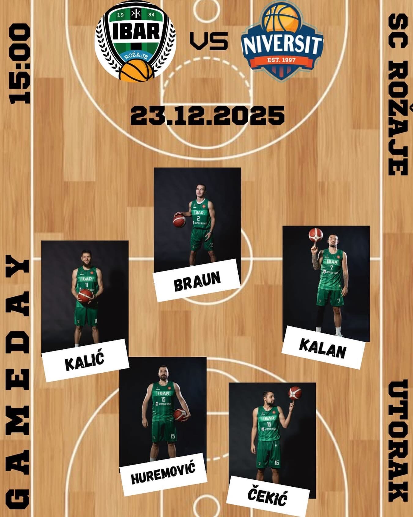 Ibar sjutra od 15h dočekuje SC Derbi