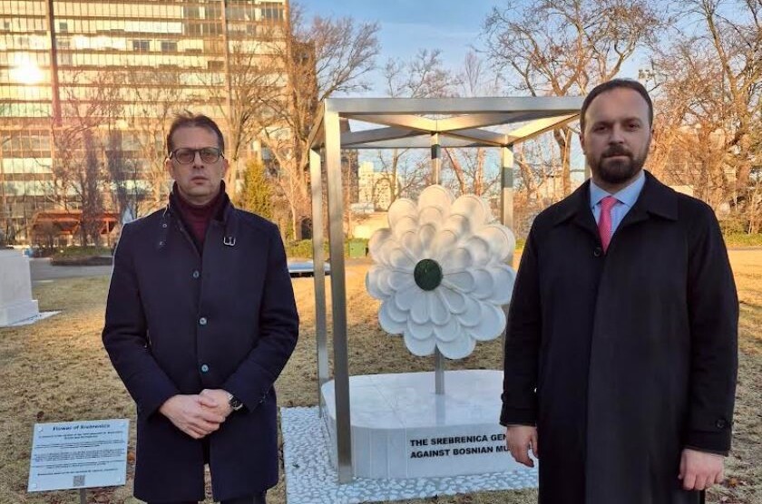 Šahman i Čekić tokom boravka u Njujorku: Da se nikada i nikome ne ponovi Srebrenica