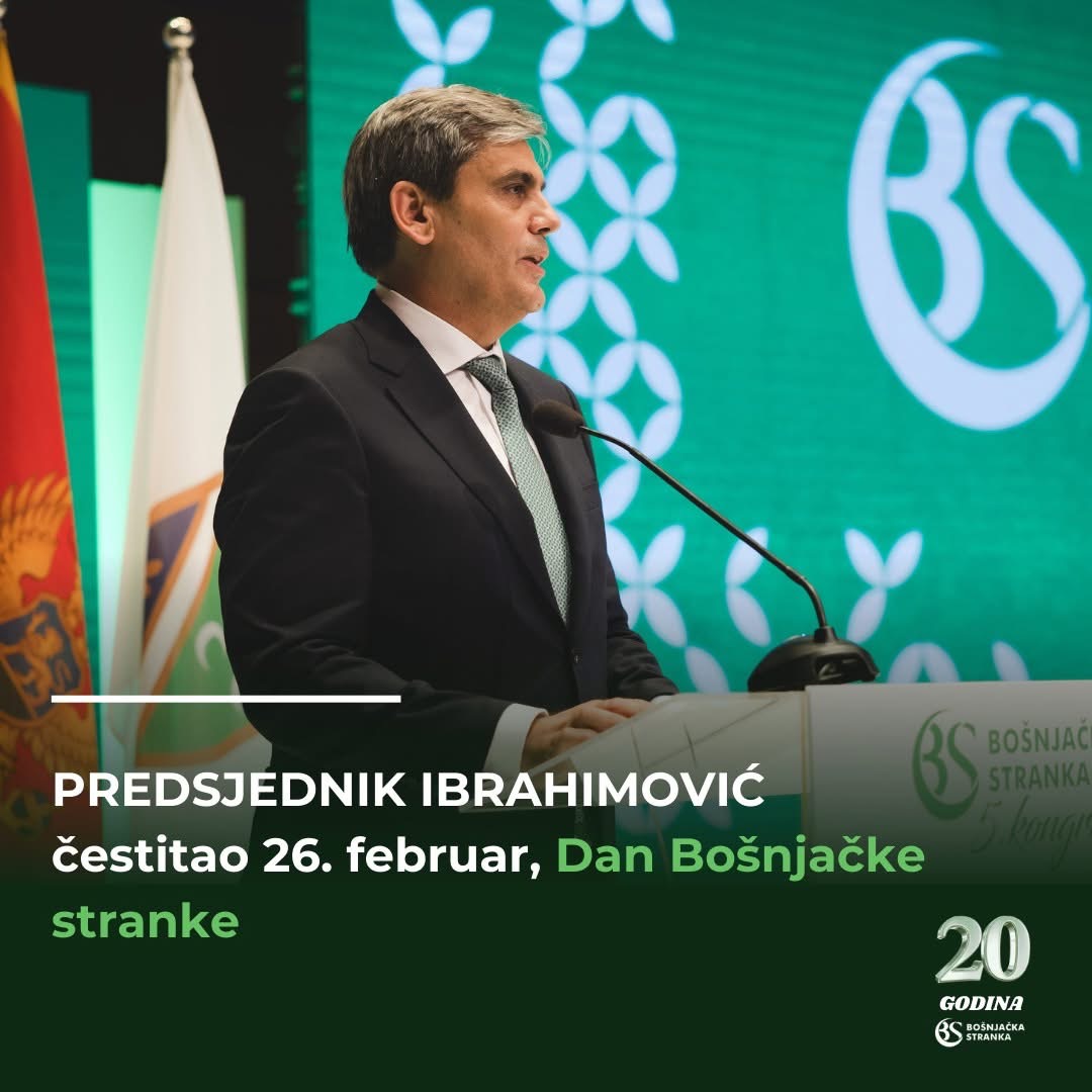 IBRAHIMOVIĆ čestitao Dan Bošnjačke stranke