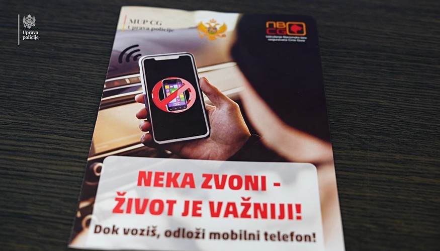 Uprava policije i NBOCG pokrenuli kampanju „Neka zvoni — život je važniji!“
