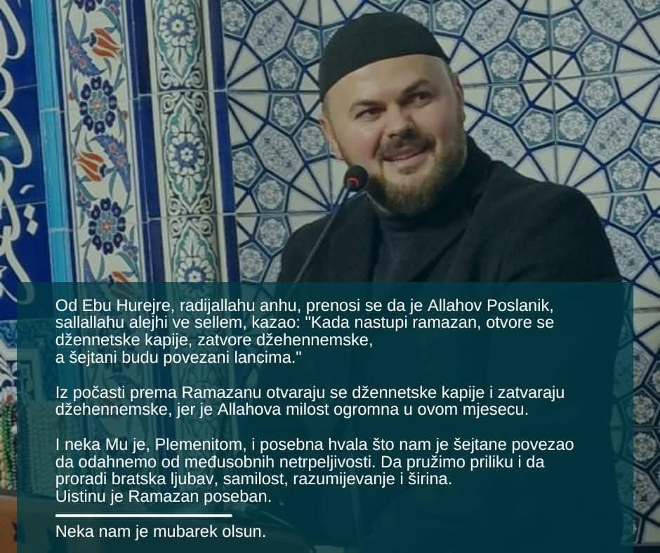 Ramazanska čestitka glavnog imama MIZ Rožaje Rejhana ef. Hota